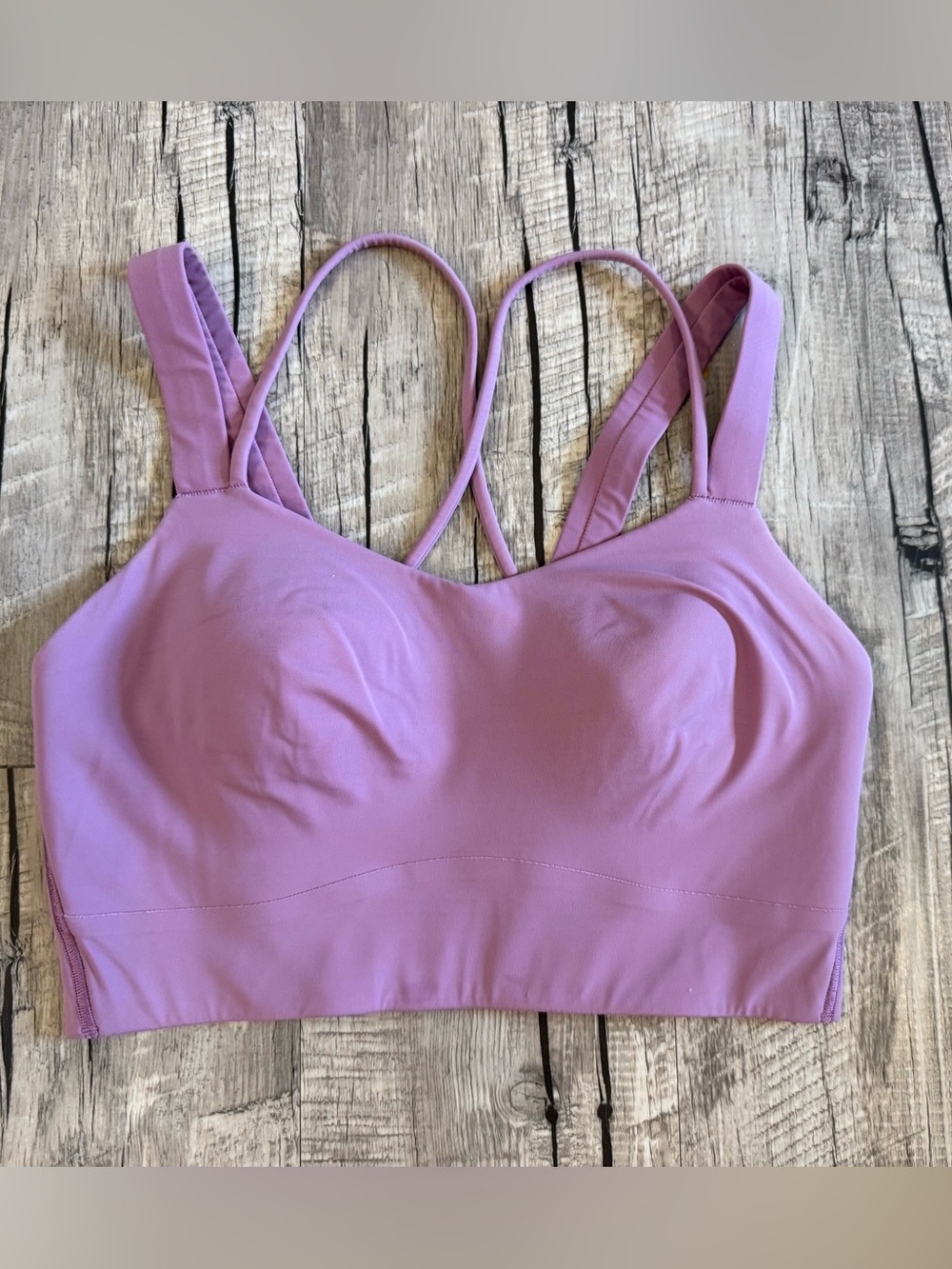 lululemon athletica like a cloud d/ dd size 6 Strappy Light-Support Sports Bra